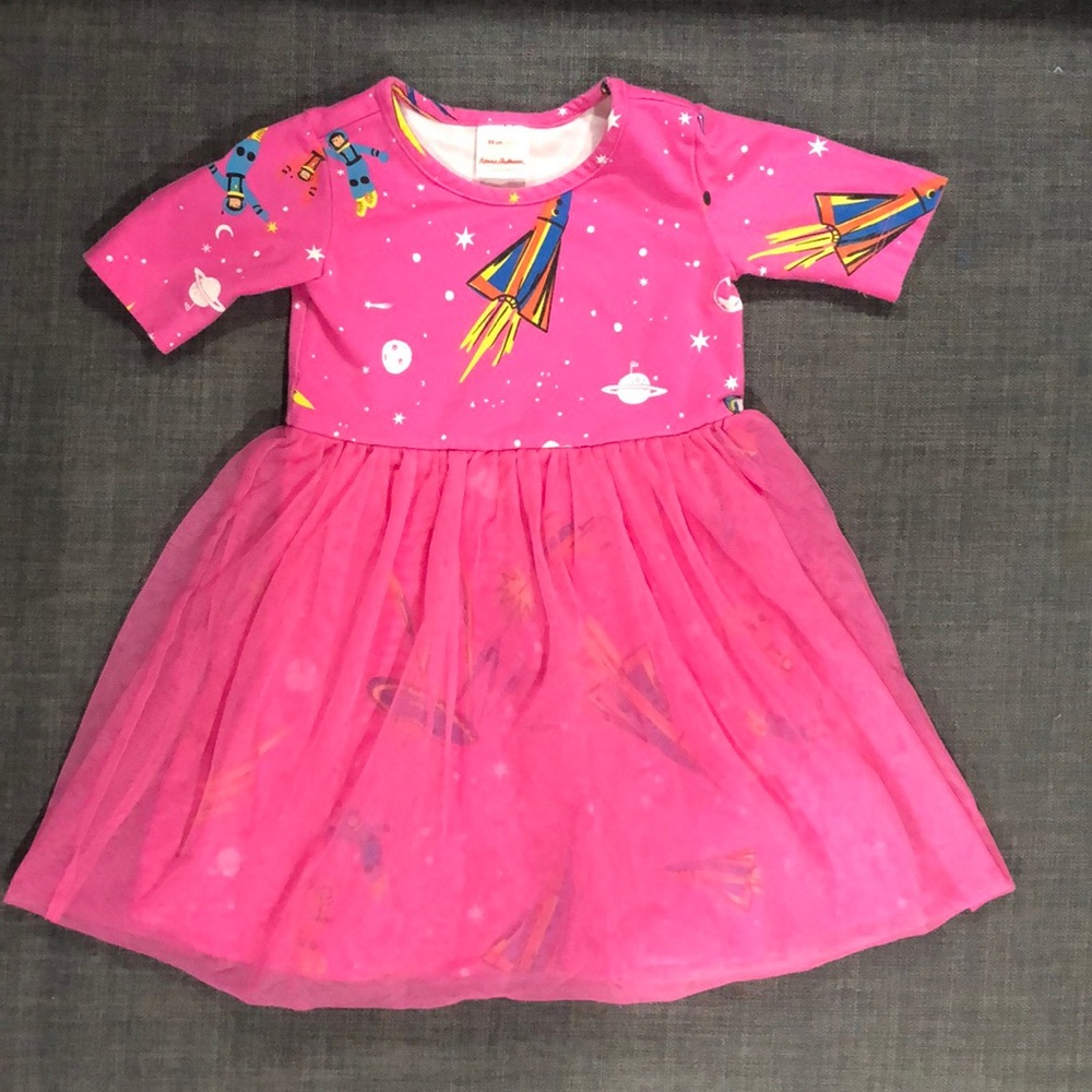 Hanna Andersson 3T Pink Tulle Space Dress